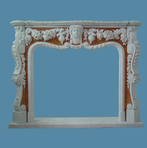 Flowers Carving Mantel FC-FP77