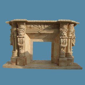 Carved Stone Mantel FC-FP66