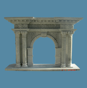 Marble carved fireplace FC-FP6