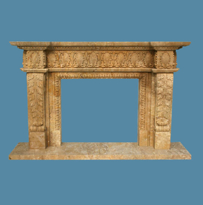 Travertine Carving Mantel FC-F