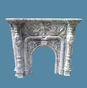 Carrara Marble Mantel FC-FP55