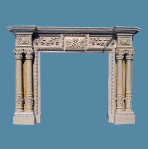 Cream Stone Mantel FC-FP42