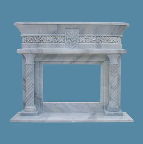 Off White Marble Mantel FC-FP2