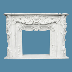 Marble and Stone Fireplace FC-