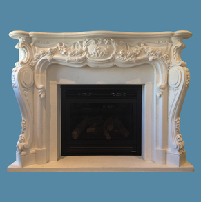 Marble carved fireplace FC-FP1