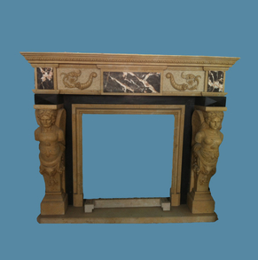 Carved Stone Mantel SC-FP63