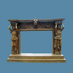 Brown Marble Mantel SC-FP54