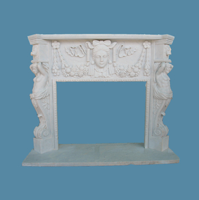 White Marble Mantel SC-FP55