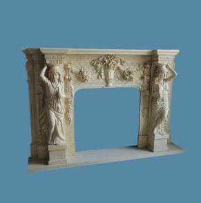 Beige Stone Mantel SC-FP48