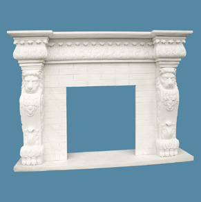 White Marble Mantel SC-FP30