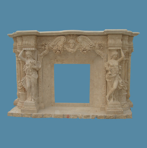 Large Travertine Mantel SC-FP2