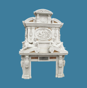 Greek style marble mantel DB-F