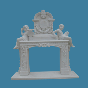 The Cherubs marble fireplace D