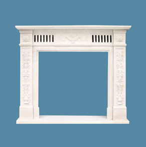 White Marble Mantel EU-FP05