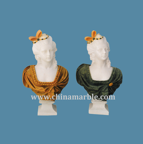 human head sculpture/female bu