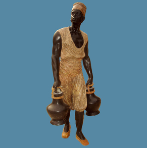 black man statue/modern art st