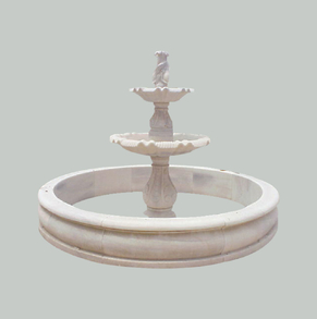 Two tiered marble fountain P-F