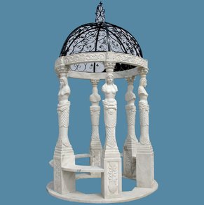 Greek style marble gazebo GZB-