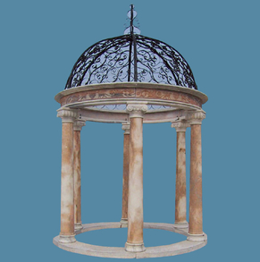 Cloud pink marble gazebo GZB-0