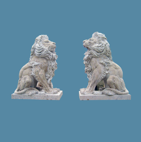 Travertine Lions M-Lion-24