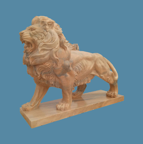 Pink marble lion M-Lion-01