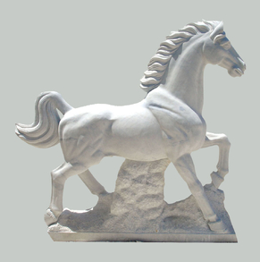 White Marble Horse M-Horse-02