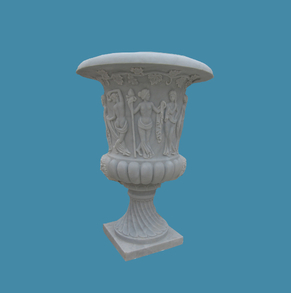 Carved-marble-urn- FLP-49