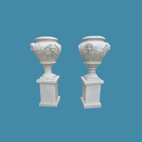 Urn-with-face-carving- FLP-43