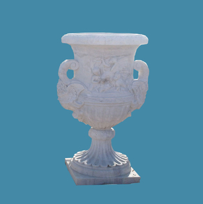 White-marble-urn- FLP-33