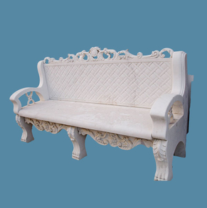 White marble bench TNB-07