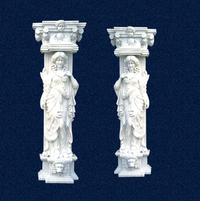 house decorative stone pillars