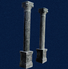 The green marble column CL-013