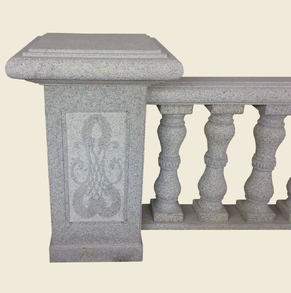 Grey granite balustrade BLD-08