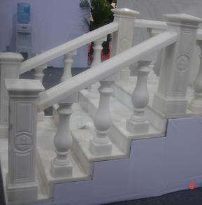 Inclined marble balustrade BLD