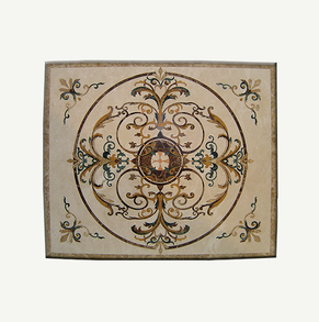 Tile Round Mosaic Medallion Fl