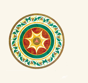 Marble Water Jet Medallion/Wat