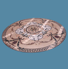 Multi-color marble medallion M