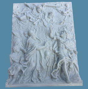 Ancient style marble wall reli