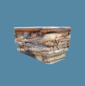 Pink marble Bath tub Bathtub-1