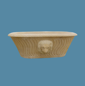 Yellow marble Bath tub Bathtub