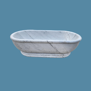 Cream marble bath tub 22