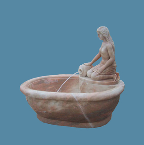 Pink marble Bath tub 13