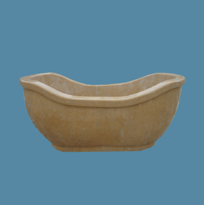 Yellow limestone Bath tub 12