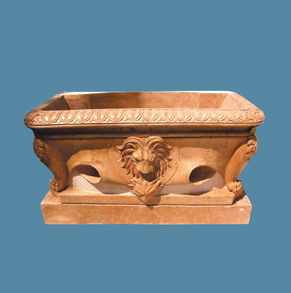 Yellow limestone Bath tub 11