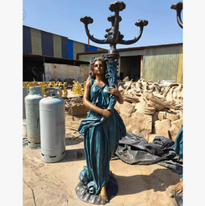 Bronze lighting statue BS-08