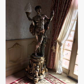 Bronze lighting statue BS-09