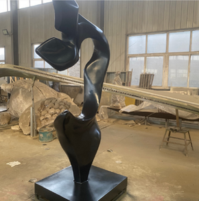 Stainless steel abstract sculp