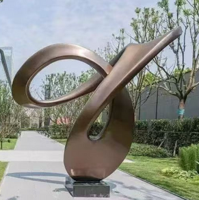 Stainless steel abstract sculp