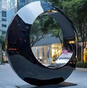 Stainless steel abstract sculp