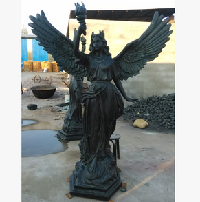 Bronze angel with torch BS-02